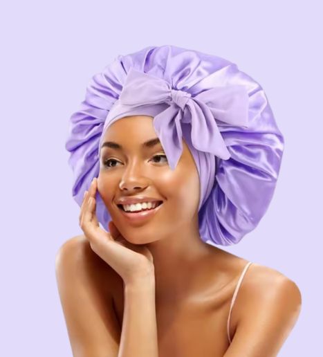 Bonnet en soie protection et douceur nocturne